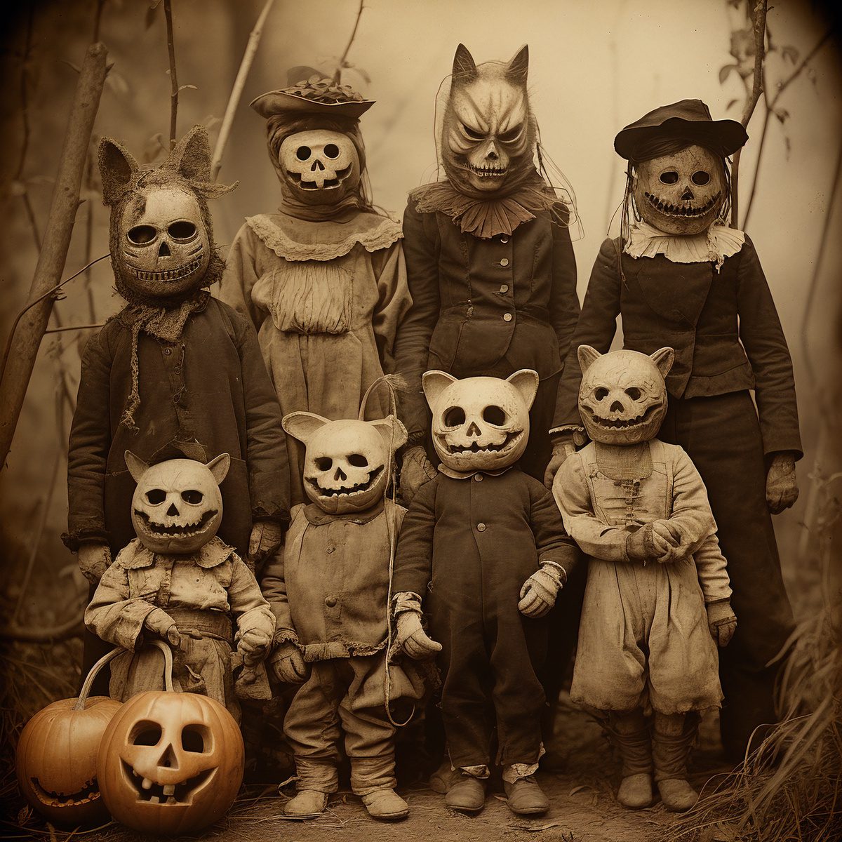 Vintage Halloween Costume Kids Wolf Blue